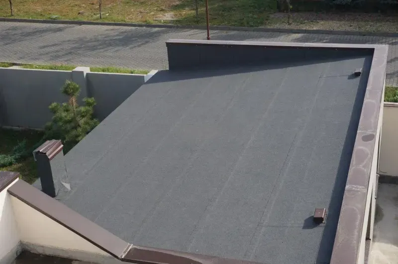 Устройство плоской кровли наплавным способом для гаража